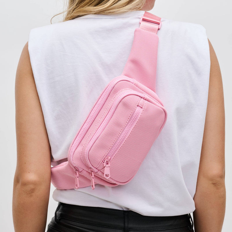 Gürteltasche für Damen und Herren ⎜ Sportliche Bauchtasche mit Reißverschluss und verstellbarem Schultergurt