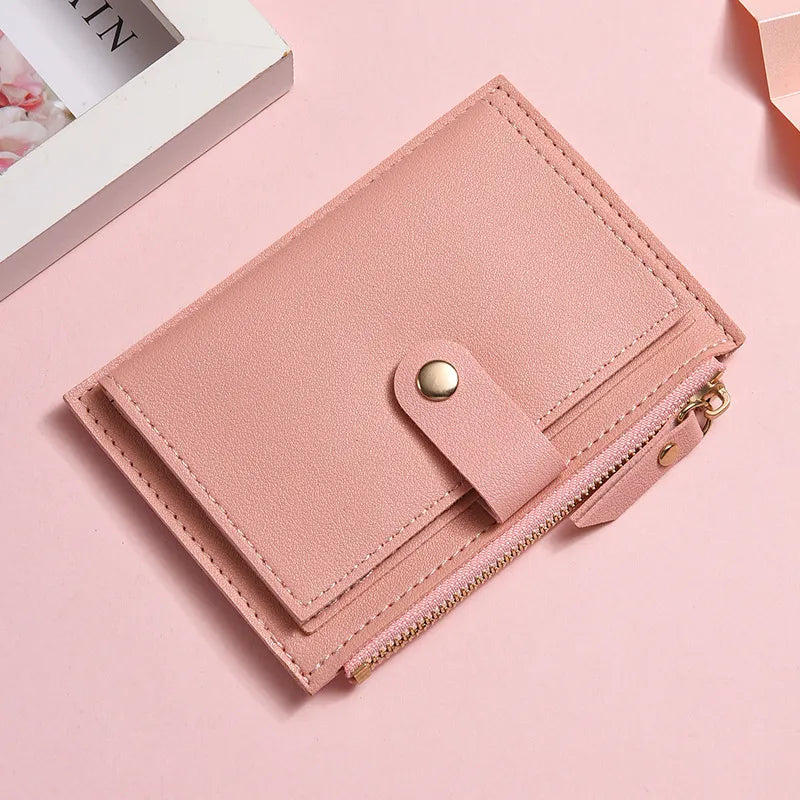 Damen Geldbörse mit Reißverschluss ⎜ Kompakte Brieftasche mit vielen Kartenfächern und Münzfach