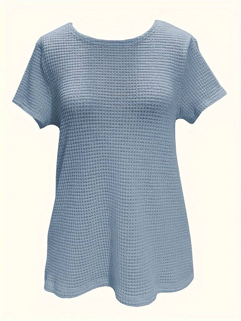 Lilli - T-Shirt aus kontrastierender Spitze mit Rundhalsausschnitt