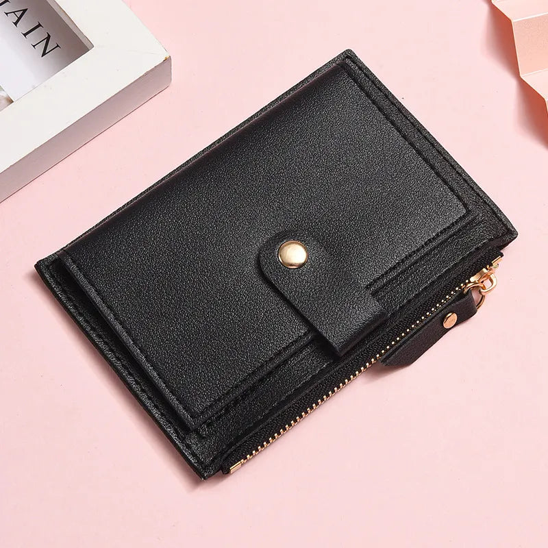 Damen Geldbörse mit Reißverschluss ⎜ Kompakte Brieftasche mit vielen Kartenfächern und Münzfach