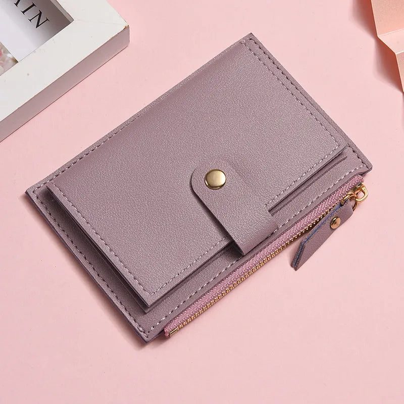 Damen Geldbörse mit Reißverschluss ⎜ Kompakte Brieftasche mit vielen Kartenfächern und Münzfach