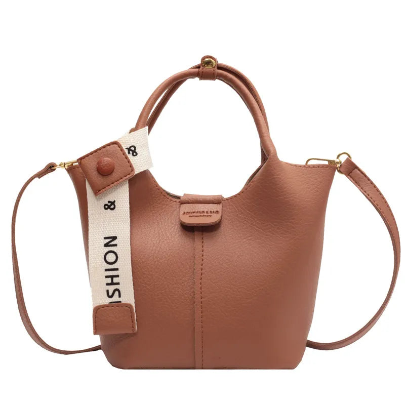 Handtasche für Damen ⎜ Vielseitige Bucket-Bag mit Schultergurt und Tragehenkel für Alltag und Freizeit