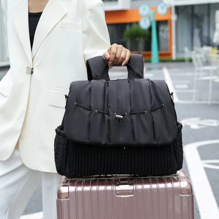 Damen-Rucksack für Mütter ⎜ Modischer Wickelrucksack mit großer Kapazität und praktischen Außentaschen